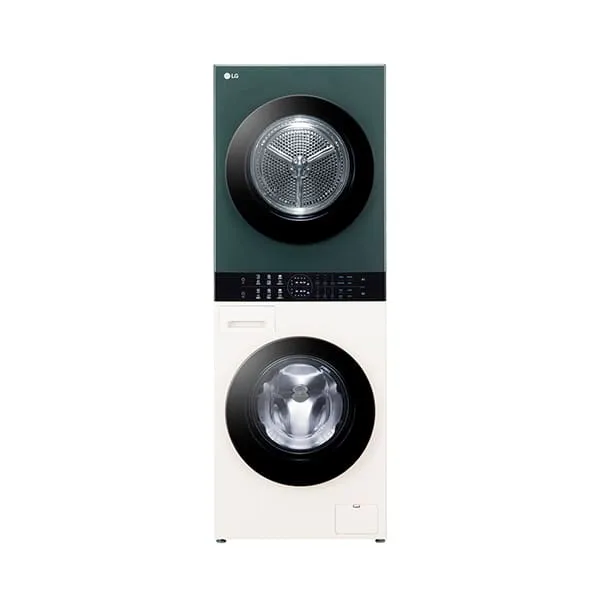 [LG] 트롬 오브제컬렉션 워시타워 컴팩트 세탁기 13kg+건조기 10kg 네이처베이지&네이처그린 (W1310EGN_D)
