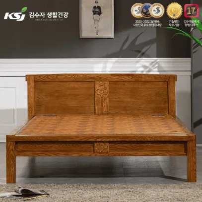 [김수자 생활건강] 프리미엄 황토숯볼 돌 침대 Q (36) 1500Q